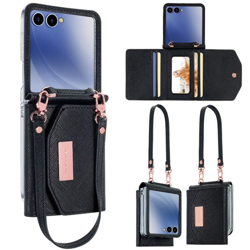 Hülle Samsung Galaxy Z Flip 7 Geldbörse & Schultergurt