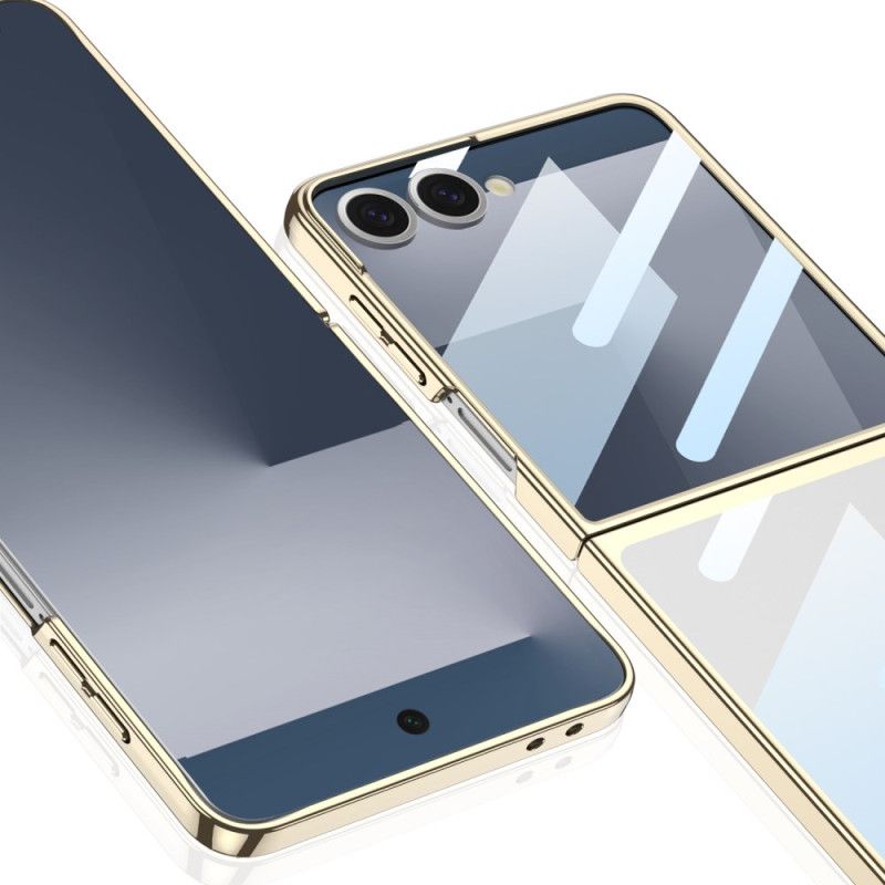Hülle Samsung Galaxy Z Flip 7 Handyhülle Displayschutzfolie Und Kantenschutz Mit Metallic-effekt