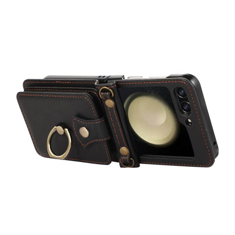 Hülle Samsung Galaxy Z Flip 7 Handyhülle Kartenetui Und Schultergurt