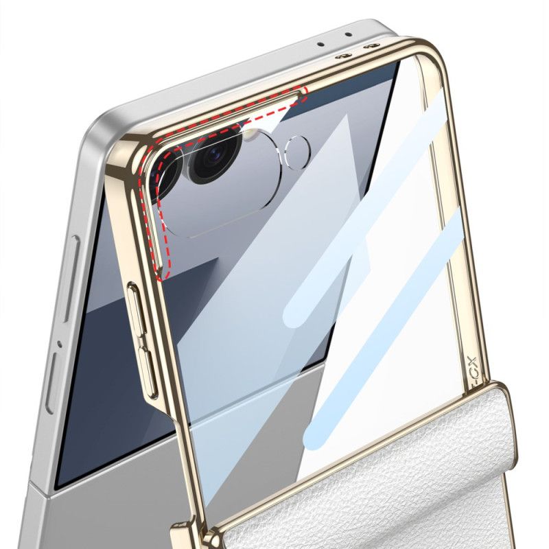 Hülle Samsung Galaxy Z Flip 7 Handyhülle Kunstleder Und Gkk-unterstützung