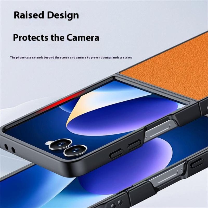 Hülle Samsung Galaxy Z Flip 7 Handyhülle Lederoptik