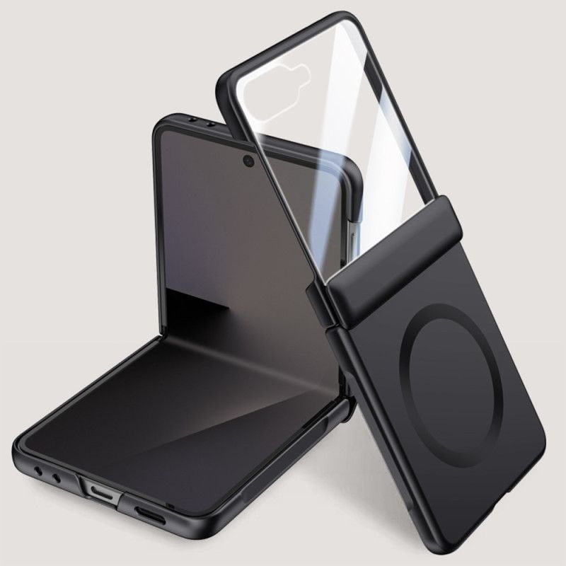 Hülle Samsung Galaxy Z Flip 7 Handyhülle Magnetisch Mit Metalleffekt