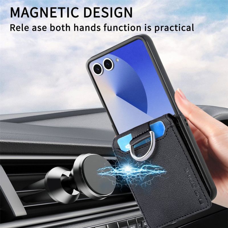 Hülle Samsung Galaxy Z Flip 7 Handyhülle Premium-kartenetui Und Halter