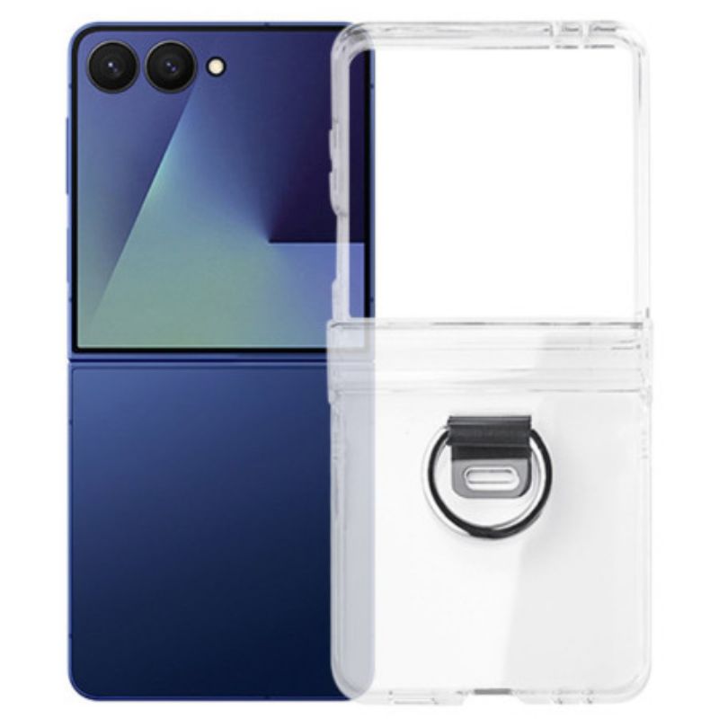 Hülle Samsung Galaxy Z Flip 7 Handyhülle Transparent Mit Ringhalter