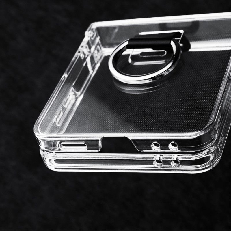 Hülle Samsung Galaxy Z Flip 7 Handyhülle Transparent Mit Ringhalter