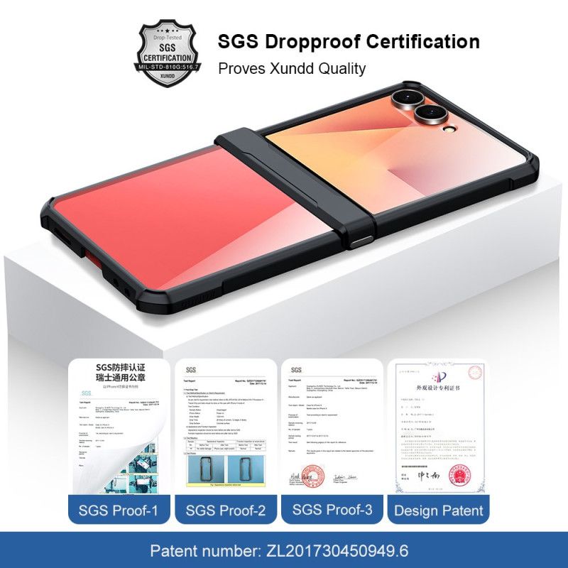 Hülle Samsung Galaxy Z Flip 7 Handyhülle Xundd Airbag- Und Displayschutzfolie