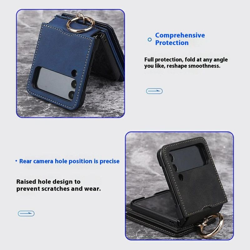 Hülle Samsung Galaxy Z Flip 7 Kartenhalter Und Abnehmbare Kette