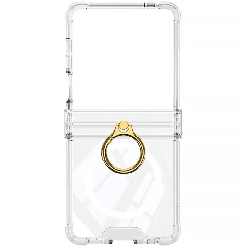 Hülle Samsung Galaxy Z Flip 7 Magnet-charm Mit Ringhalter