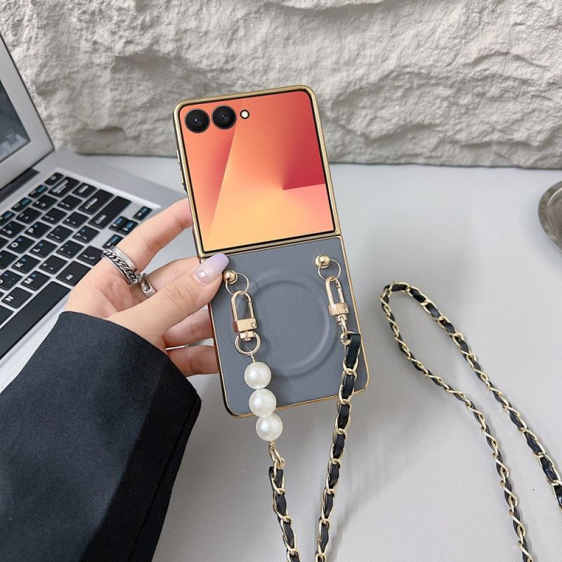 Hülle Samsung Galaxy Z Flip 7 Magnetischer Anhängerriemen