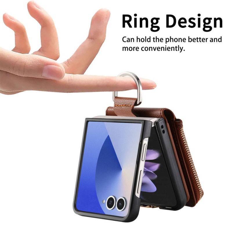 Hülle Samsung Galaxy Z Flip 7 Münzgeldbörse Und Ringhalter