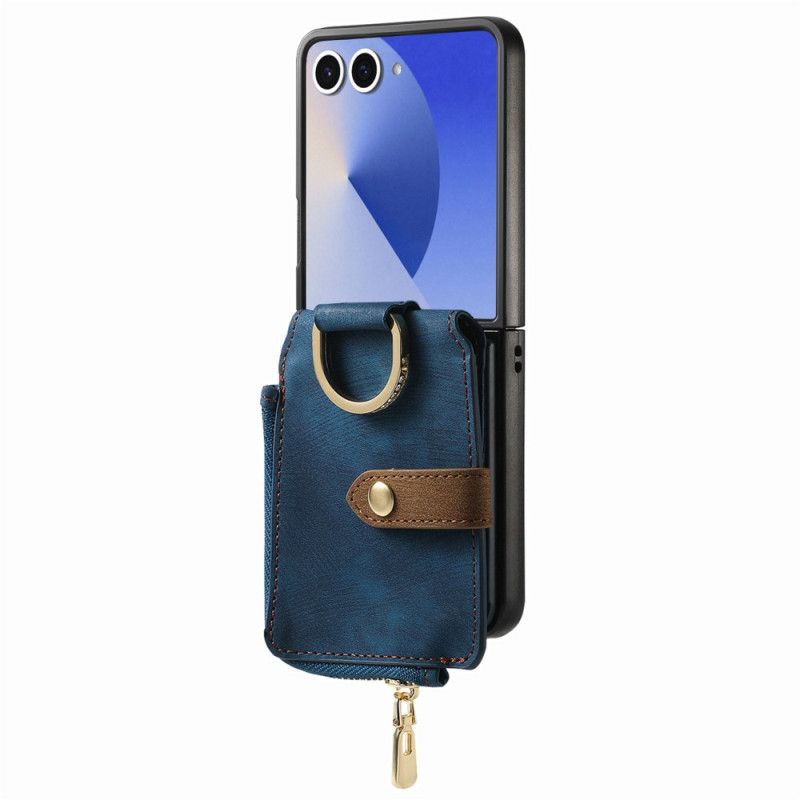 Hülle Samsung Galaxy Z Flip 7 Reißverschlusstasche Und Kartenhalter