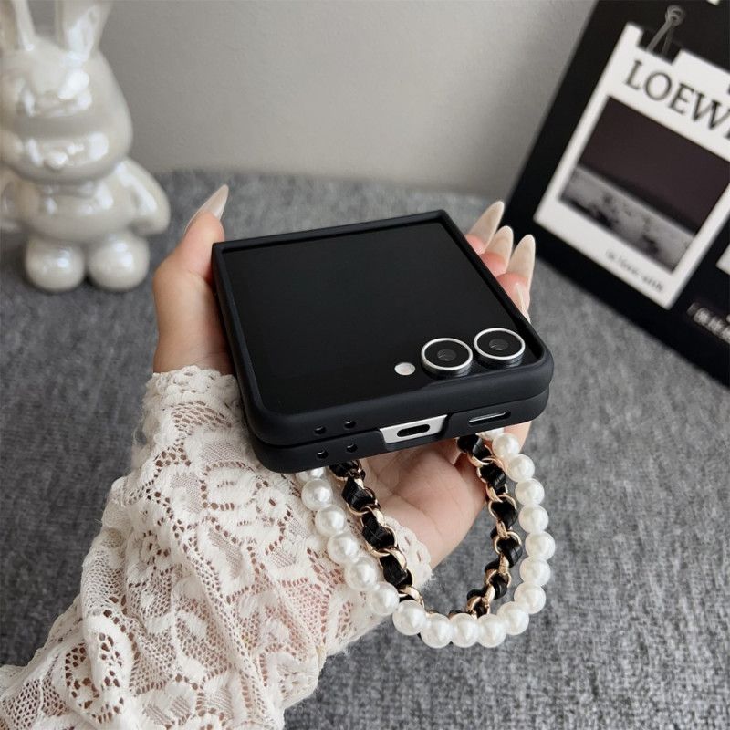 Hülle Samsung Galaxy Z Flip 7 Smiley-hasen Mit Armband