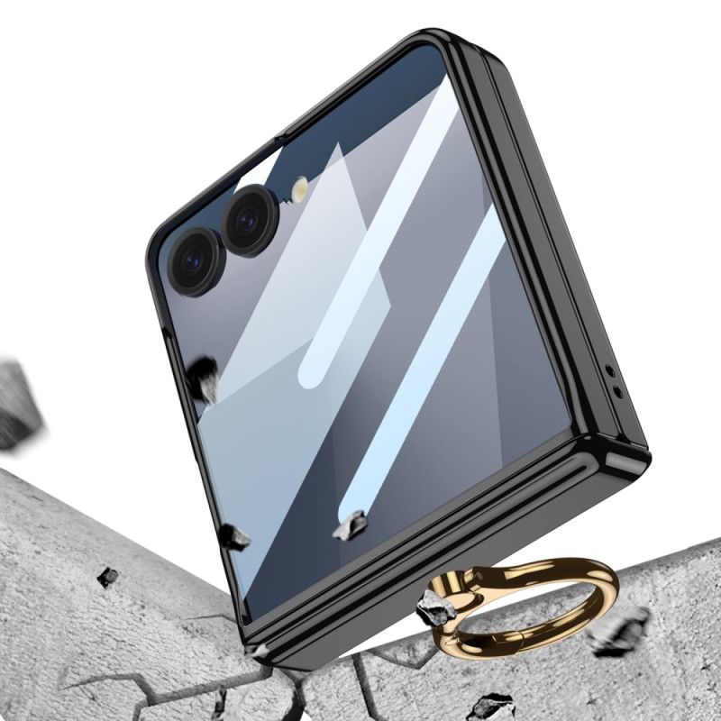 Hülle Samsung Galaxy Z Flip 7 Transparenter Gkk-ringhalter Mit Ständer Und Magnetschutz