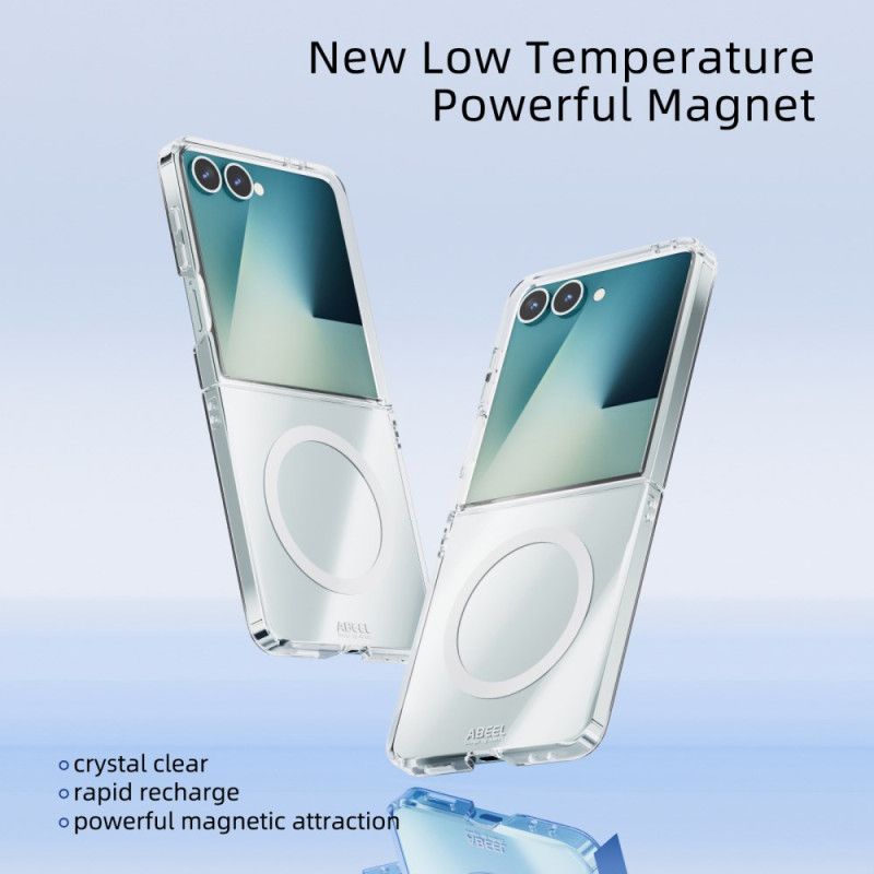 Hülle Samsung Galaxy Z Flip 7 Transparenter Magnet-charm