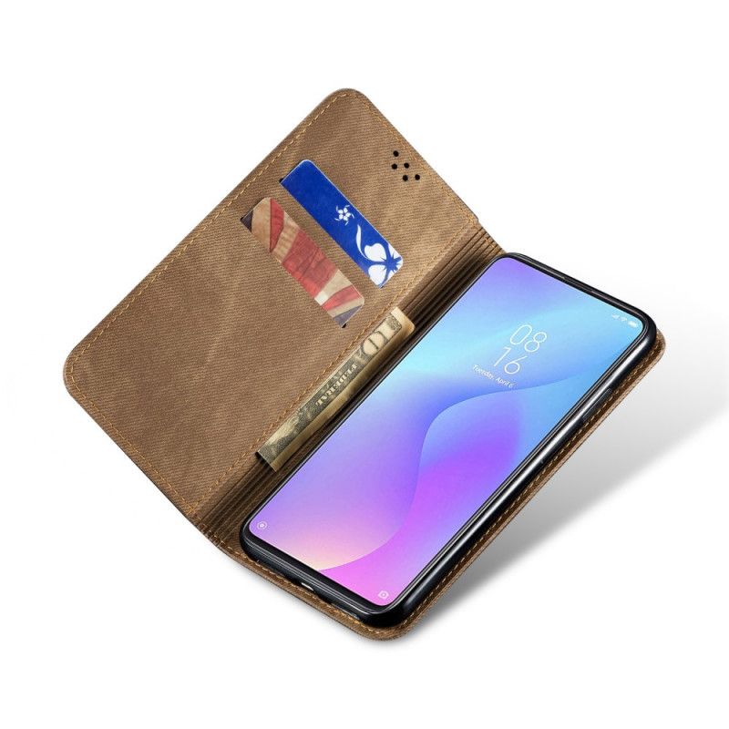 Flip Case Xiaomi Mi 9T / Mi 9T Pro Schwarz Jeansstoff