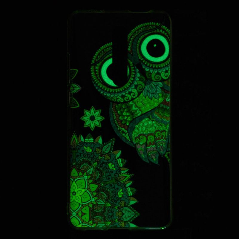 Hülle Für Xiaomi Mi 9T / Mi 9T Pro Fluoreszierende Mandala-Eule