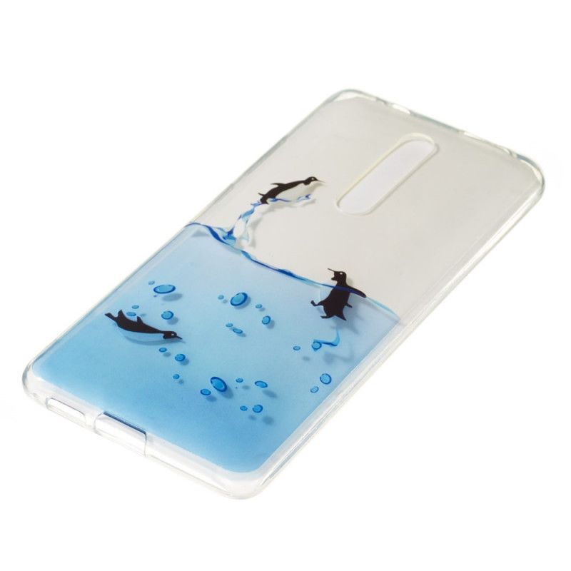 Hülle Für Xiaomi Mi 9T / Mi 9T Pro Transparentes Pinguinspiel