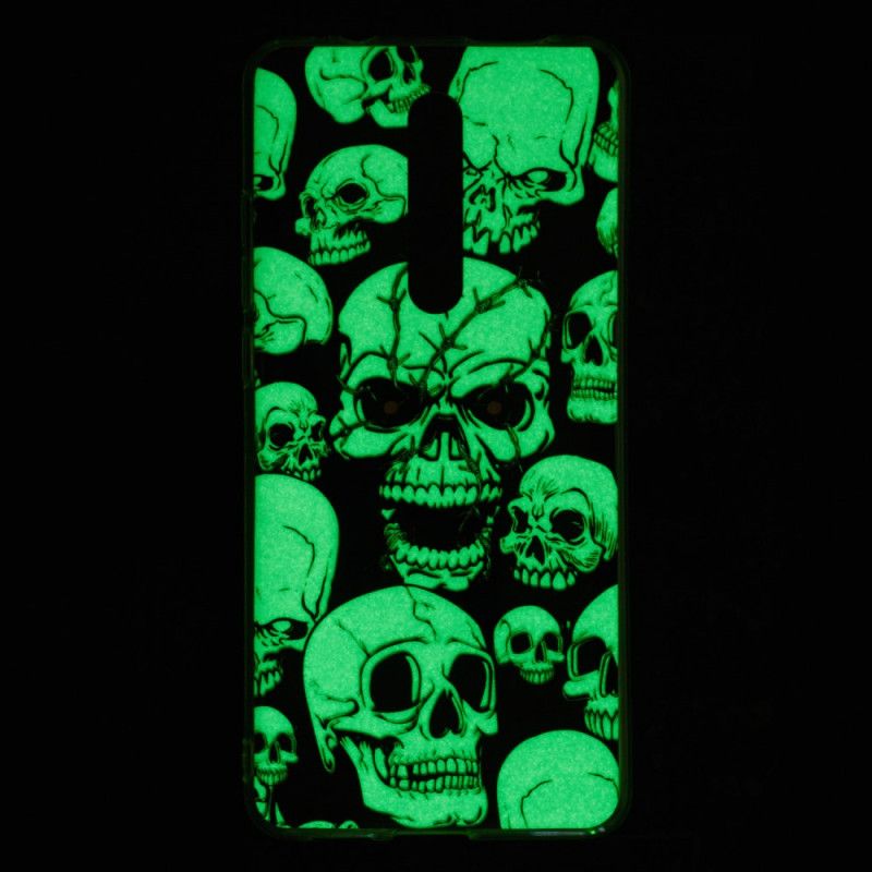 Hülle Xiaomi Mi 9T / Mi 9T Pro Aufmerksamkeit Fluoreszierende Schädel