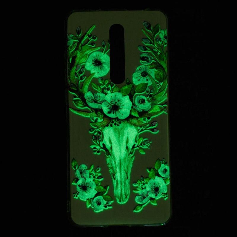 Hülle Xiaomi Mi 9T / Mi 9T Pro Fluoreszierender Blühender Elch