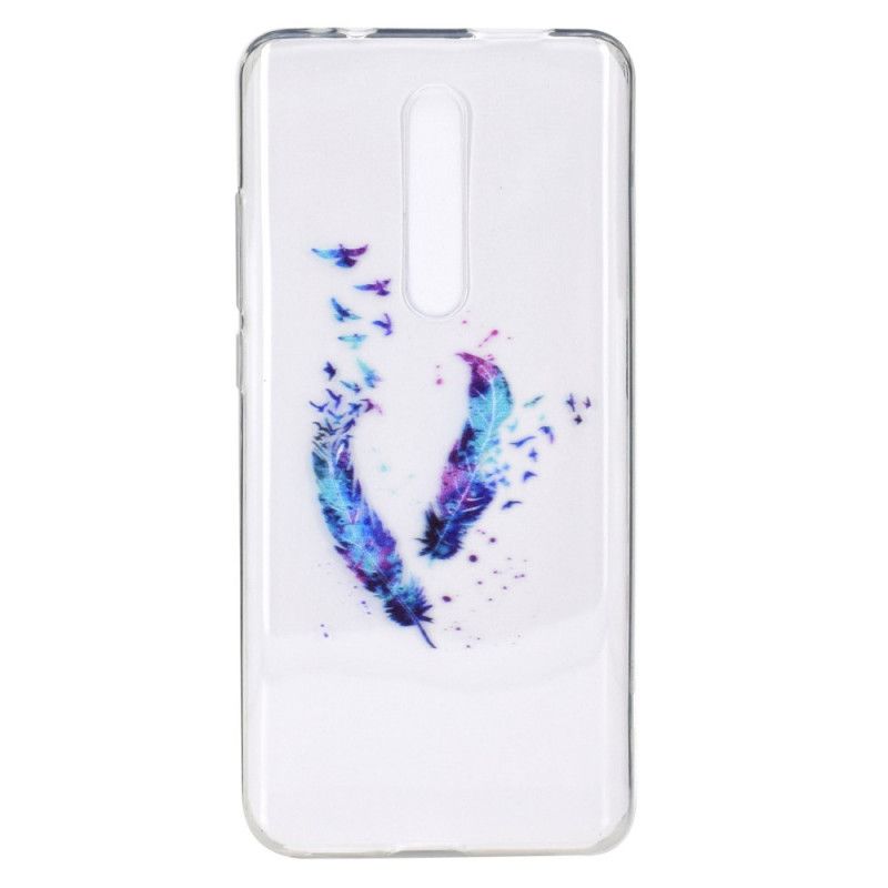 Hülle Xiaomi Mi 9T / Mi 9T Pro Handyhülle Transparente Federn