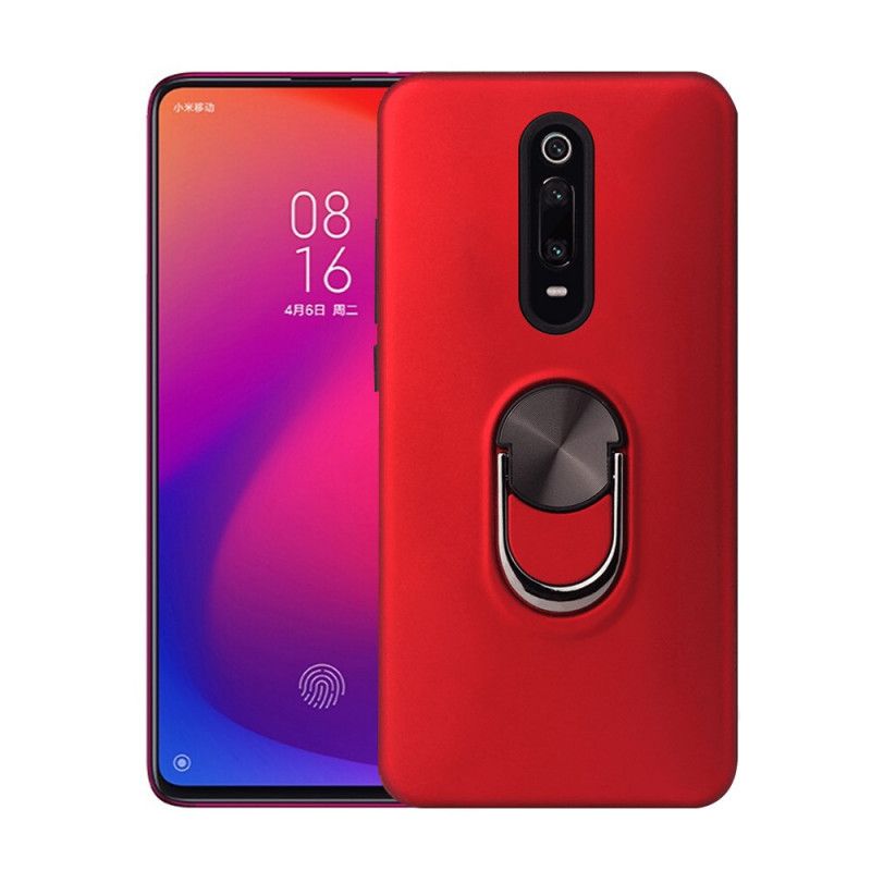 Hülle Xiaomi Mi 9T / Mi 9T Pro Schwarz Abnehmbar Mit Stützring