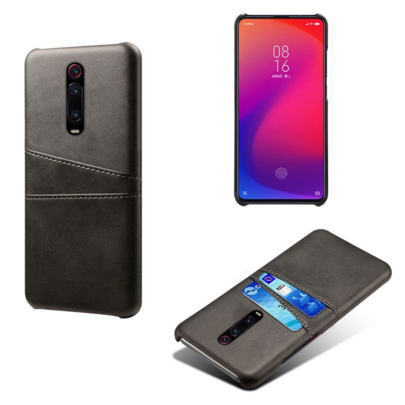 Hülle Xiaomi Mi 9T / Mi 9T Pro Schwarz Handyhülle Karteninhaber