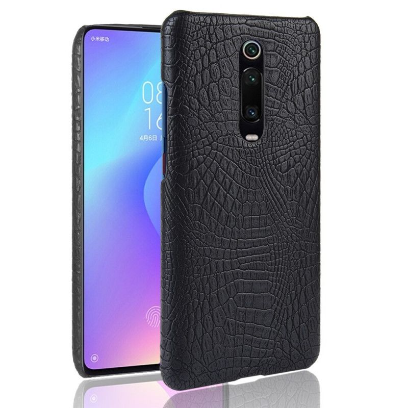 Hülle Xiaomi Mi 9T / Mi 9T Pro Schwarz Krokodilhauteffekt