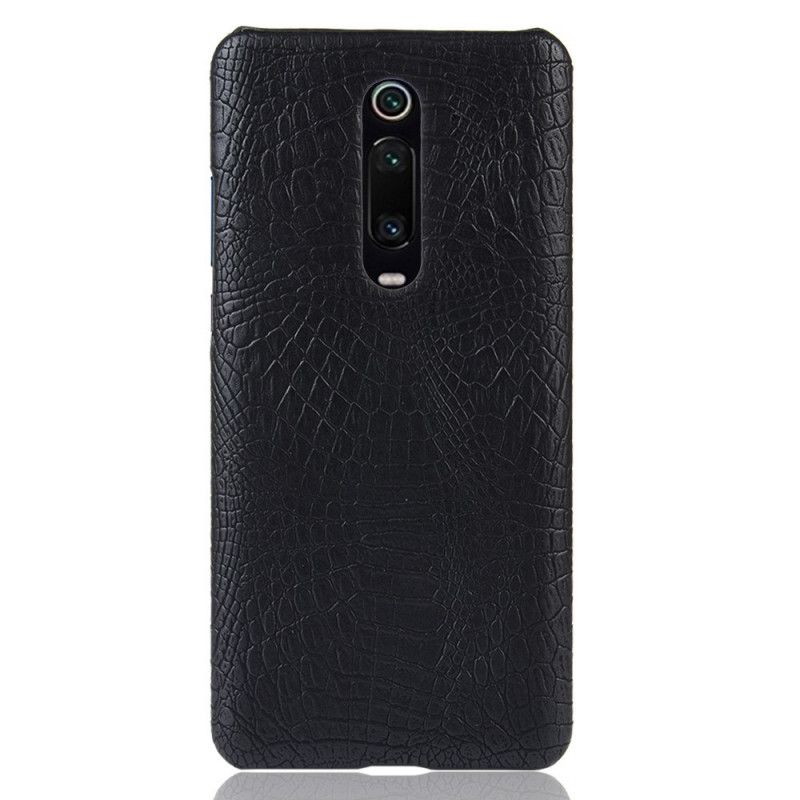 Hülle Xiaomi Mi 9T / Mi 9T Pro Schwarz Krokodilhauteffekt