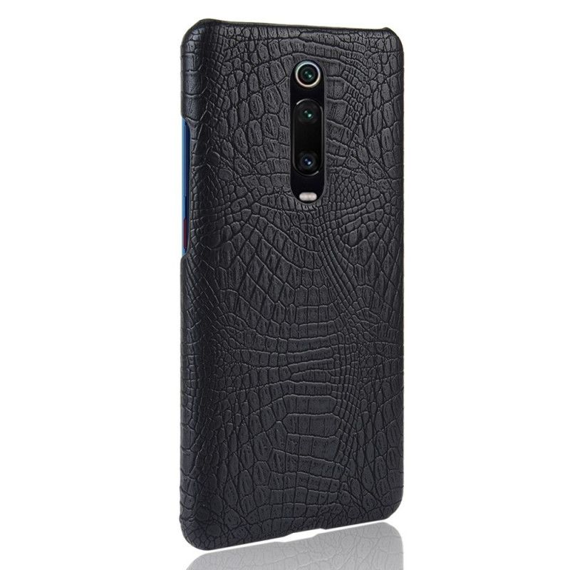 Hülle Xiaomi Mi 9T / Mi 9T Pro Schwarz Krokodilhauteffekt