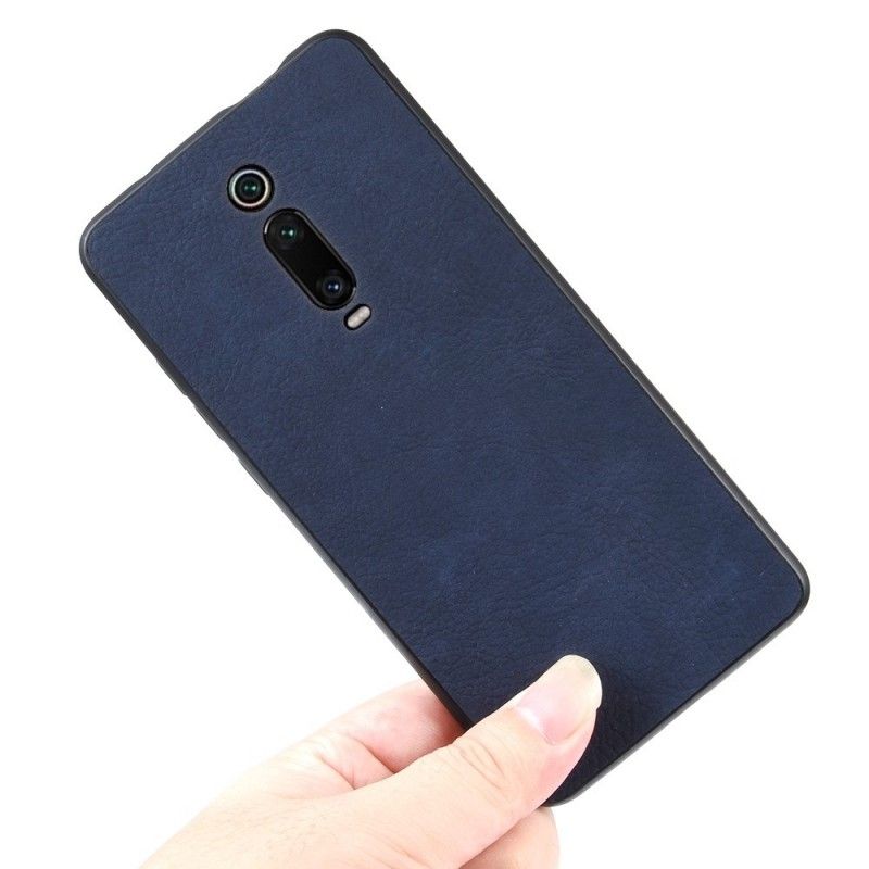 Hülle Xiaomi Mi 9T / Mi 9T Pro Schwarz Ledereffekt Im Vintage-Look