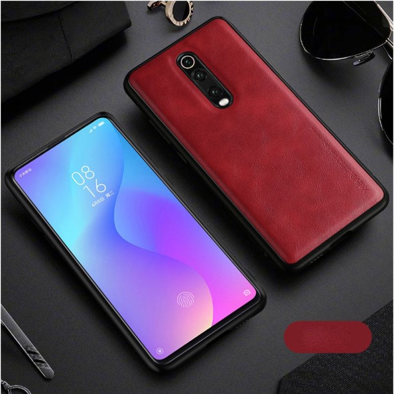 Hülle Xiaomi Mi 9T / Mi 9T Pro Schwarz Vintage Ledereffekt