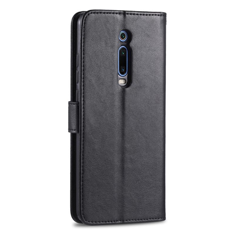 Lederhüllen Für Xiaomi Mi 9T / Mi 9T Pro Schwarz Luxus-Azns