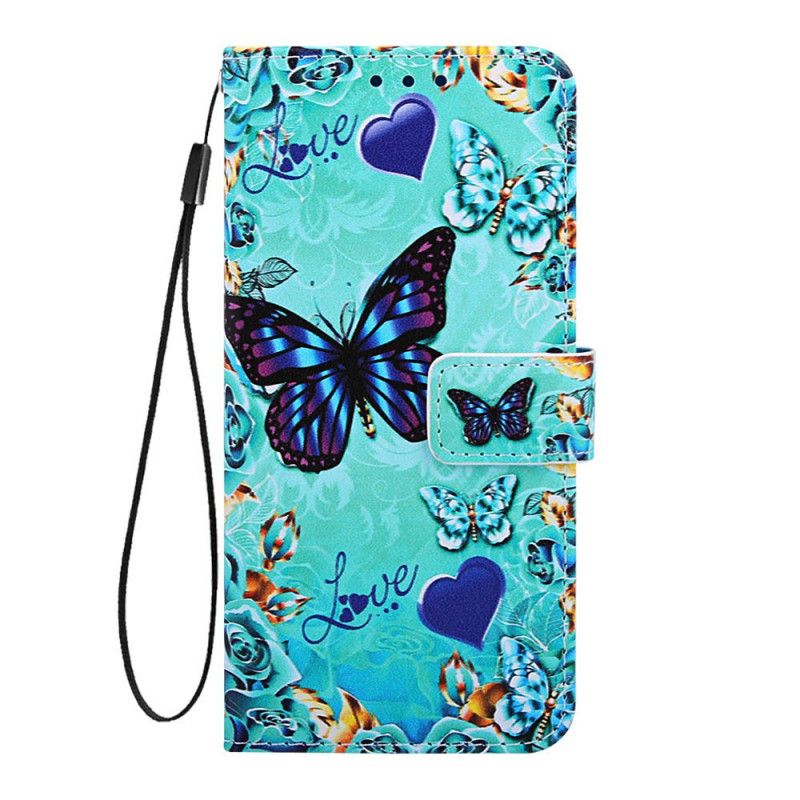 Lederhüllen Xiaomi Mi 9T / Mi 9T Pro Schmetterlinge Mit Tanga Lieben