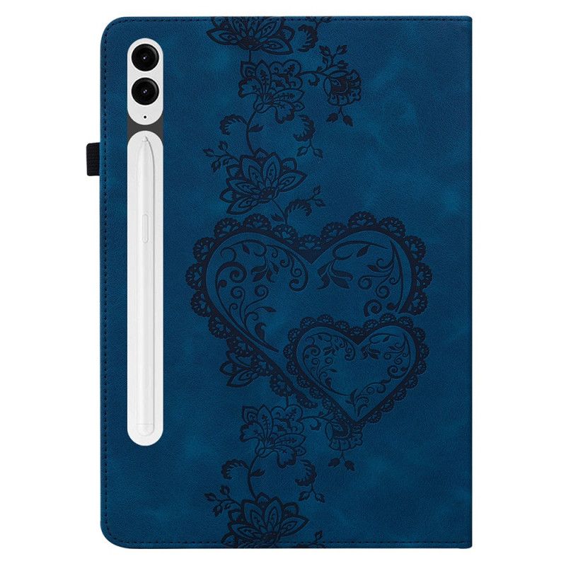 Case Für Samsung Galaxy Tab S10 Plus Herzen In Wildlederoptik