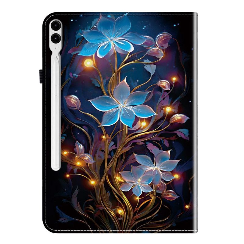 Case Für Samsung Galaxy Tab S10 Plus Leuchtende Blumen
