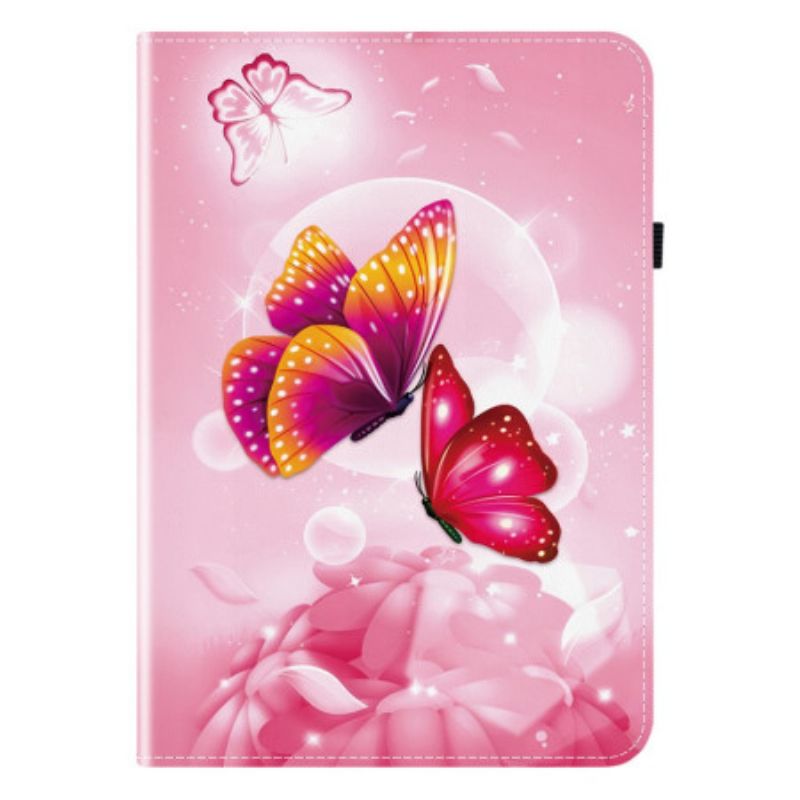 Case Samsung Galaxy Tab S10 Plus Rosa Schmetterlingsmuster