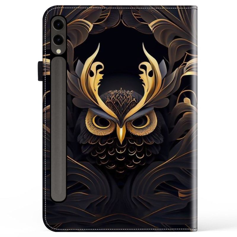 Lederhüllen Für Samsung Galaxy Tab S10 Plus Goldene Eule