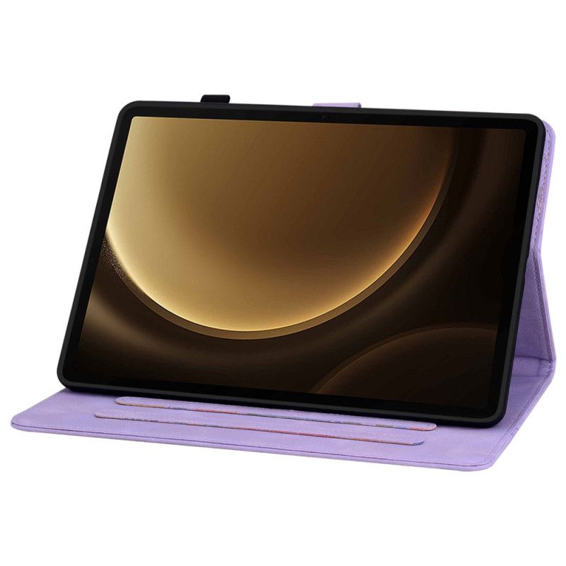 Lederhüllen Samsung Galaxy Tab S10 Plus Handyhülle Lilie