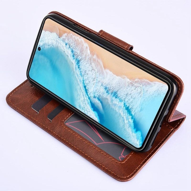 Flip Case Für Vivo X80 Pro Vintage-lederstil