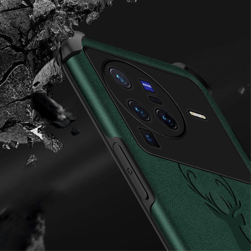 Handyhülle Für Vivo X80 Pro Hirsch Aus Kunstleder