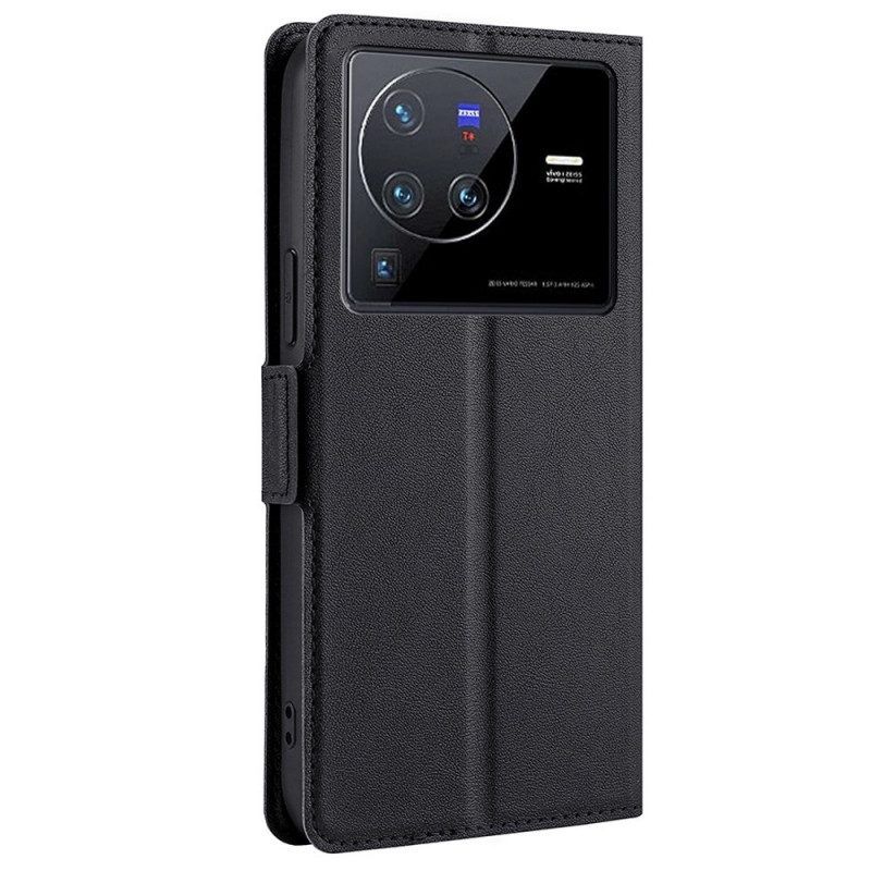 Lederhüllen Für Vivo X80 Pro Leder-styling