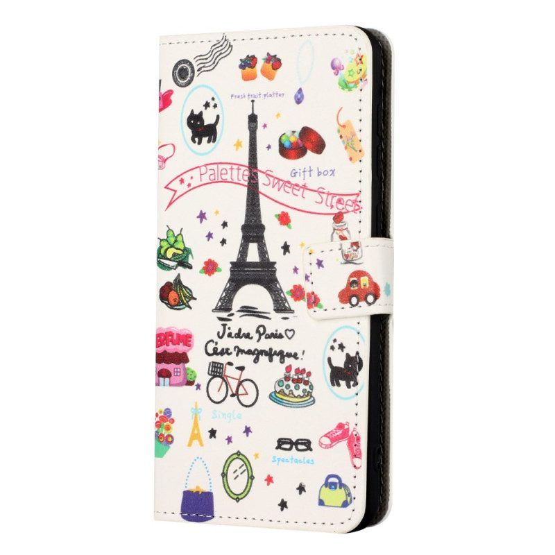 Lederhüllen Für OnePlus 10T 5G Ich Liebe Paris