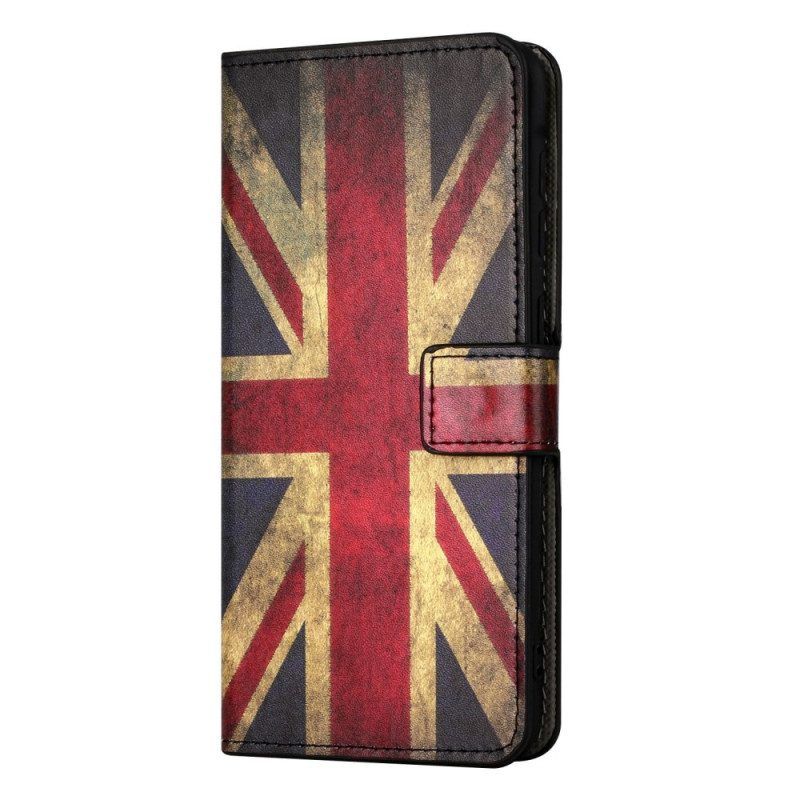 Lederhüllen Für OnePlus 10T 5G Vintage Englische Flagge