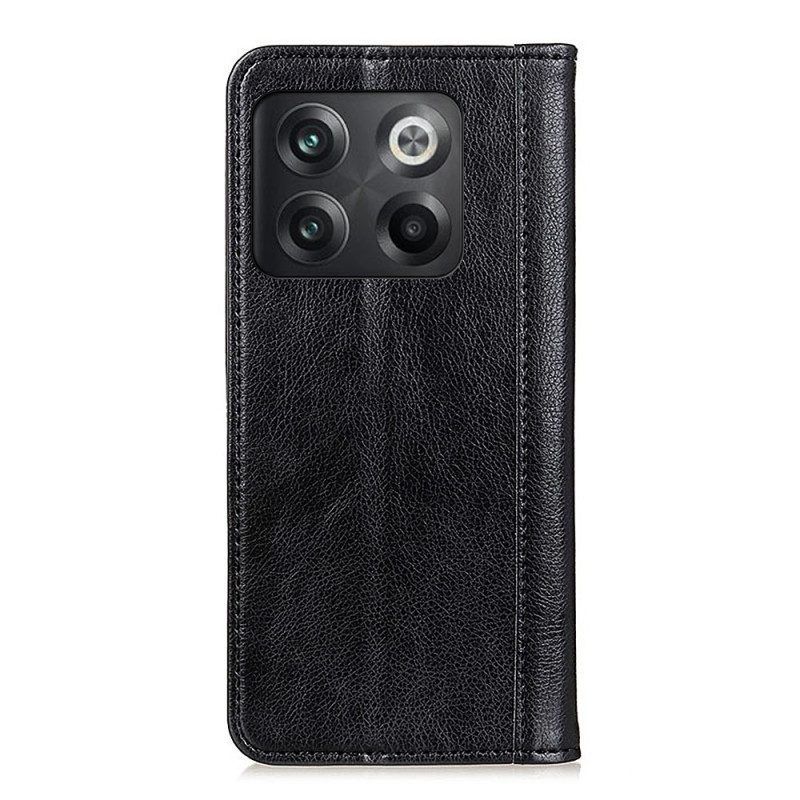Schutzhülle Für OnePlus 10T 5G Flip Case Farbige Version Aus Spaltleder