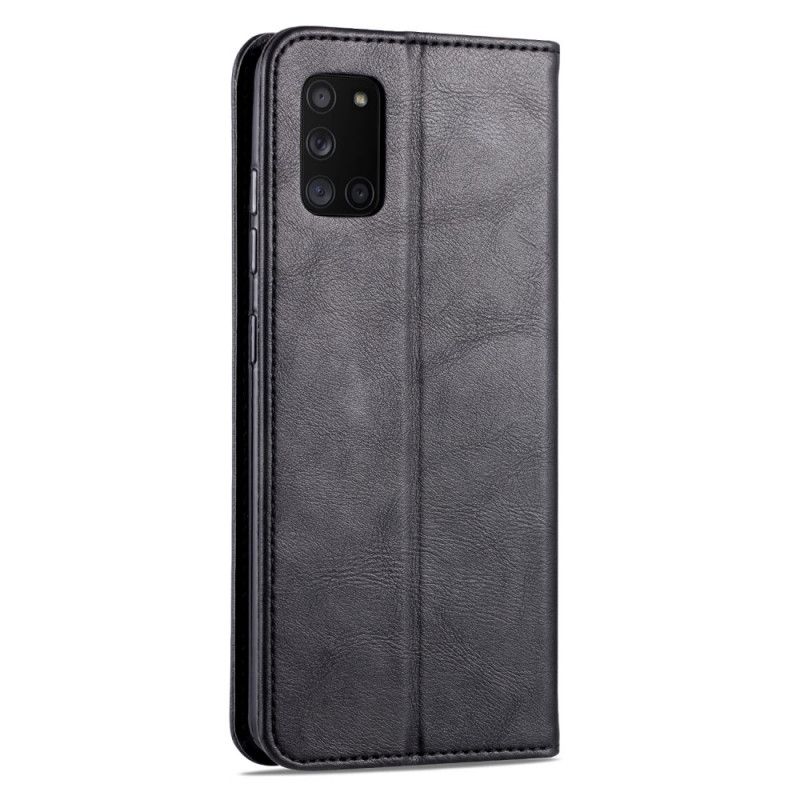 Flip Case Für Samsung Galaxy A31 Schwarz Retro-Azns