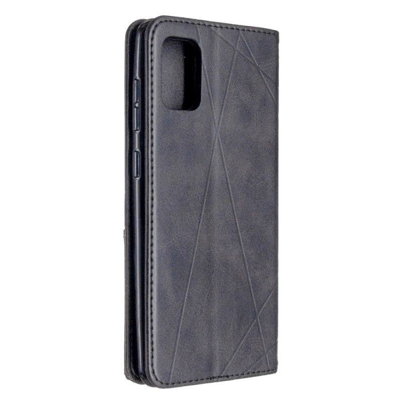 Flip Case Samsung Galaxy A31 Schwarz Künstlerstil