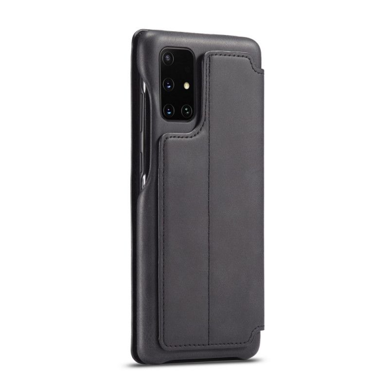 Flip Case Samsung Galaxy A31 Schwarz Lc.Imeeke Ledereffekt