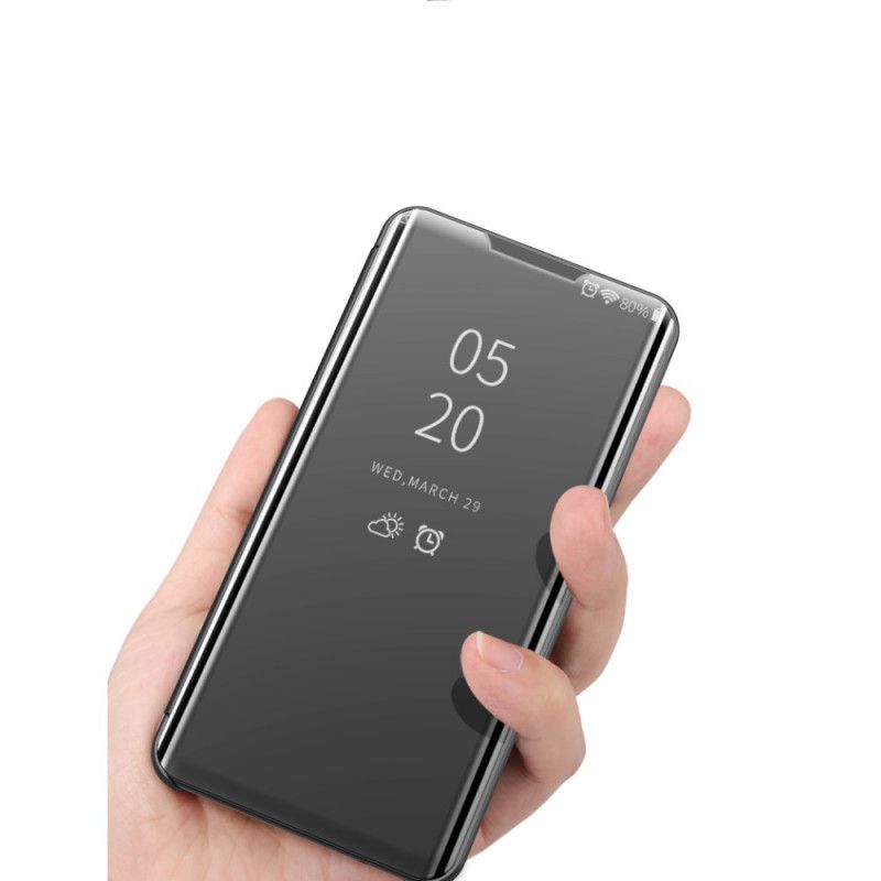 Flip Case Samsung Galaxy A31 Schwarz Spiegel