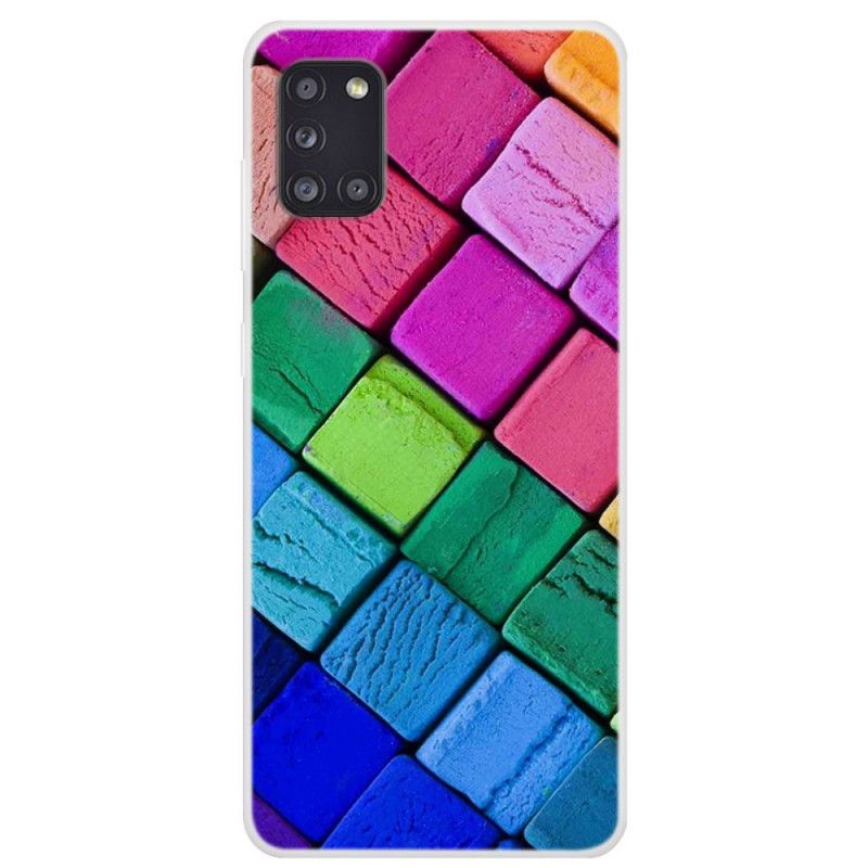 Hülle Für Samsung Galaxy A31 Farbige Würfel