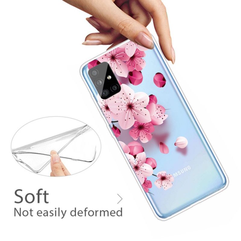 Hülle Für Samsung Galaxy A31 Kleine Rosa Blüten